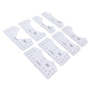 8PCS T Shirt Ruler Guide PVC Clothing Centering Design T Shirt Alignment Tool for Heat Press Accessories