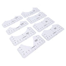 8PCS T Shirt Ruler Guide PVC Clothing Centering Design T Shirt Alignment Tool for Heat Press Accessories