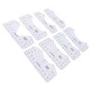 8PCS T Shirt Ruler Guide PVC Clothing Centering Design T Shirt Alignment Tool for Heat Press Accessories
