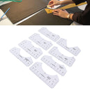 8PCS T Shirt Ruler Guide PVC Clothing Centering Design T Shirt Alignment Tool for Heat Press Accessories