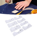 8PCS T Shirt Ruler Guide PVC Clothing Centering Design T Shirt Alignment Tool for Heat Press Accessories