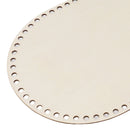 3Pcs Wooden Basket Bottom Oval Blank Solid Crochet Basket Wood Base for DIY Basket Weaving Supplies Craft Making