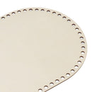 3Pcs Wooden Basket Bottom Oval Blank Solid Crochet Basket Wood Base for DIY Basket Weaving Supplies Craft Making