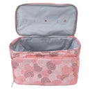 Knitting Bag Pink Oxford Cloth DIY Multifunctional Portable Crochet Holder Bag with Dividers for Knitting Needles Yarn Balls Sewing Supplies