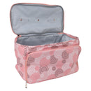 Knitting Bag Pink Oxford Cloth DIY Multifunctional Portable Crochet Holder Bag with Dividers for Knitting Needles Yarn Balls Sewing Supplies