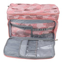 Knitting Bag Pink Oxford Cloth DIY Multifunctional Portable Crochet Holder Bag with Dividers for Knitting Needles Yarn Balls Sewing Supplies