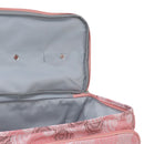 Knitting Bag Pink Oxford Cloth DIY Multifunctional Portable Crochet Holder Bag with Dividers for Knitting Needles Yarn Balls Sewing Supplies