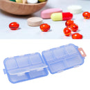 Medicine Box Medicine Case Plastic Waterproof 10 Compartments Buckle Lock Weekly Portable Medicine Container Blue