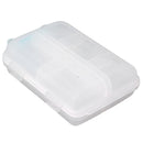 Medicine Box Medicine Case Plastic Waterproof 10 Compartments Buckle Lock Weekly Portable Medicine Container White