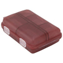 Medicine Box Medicine Case Plastic Waterproof 10 Compartments Buckle Lock Weekly Portable Medicine Container Purple