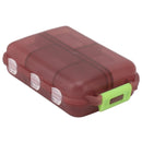 Medicine Box Medicine Case Plastic Waterproof 10 Compartments Buckle Lock Weekly Portable Medicine Container Purple