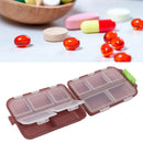 Medicine Box Medicine Case Plastic Waterproof 10 Compartments Buckle Lock Weekly Portable Medicine Container Purple