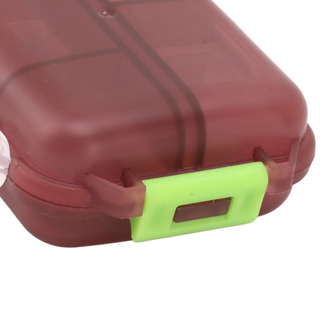 Medicine Box Medicine Case Plastic Waterproof 10 Compartments Buckle Lock Weekly Portable Medicine Container Purple