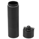 Keychain Medicine Holder Case 3 Compartment Waterproof Metal Travel Tablet Capsule Holder for Outdoor Black