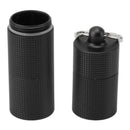 Keychain Medicine Holder Case 3 Compartment Waterproof Metal Travel Tablet Capsule Holder for Outdoor Black