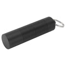 Keychain Medicine Holder Case 3 Compartment Waterproof Metal Travel Tablet Capsule Holder for Outdoor Black