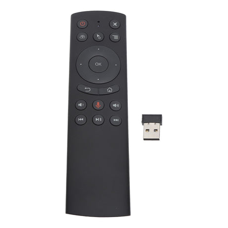 Voice Remote Control 2.4G Wireless Voice Sensing Remote Mouse with USB Receiver for G10S TV Box PC Projector