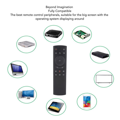 Voice Remote Control 2.4G Wireless Voice Sensing Remote Mouse with USB Receiver for G10S TV Box PC Projector