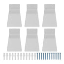 6Pcs Floating Shoes Rack Basketball Shoes Football Shoes Display Rack Wall Acrylic Transparent Sneakers Shelf