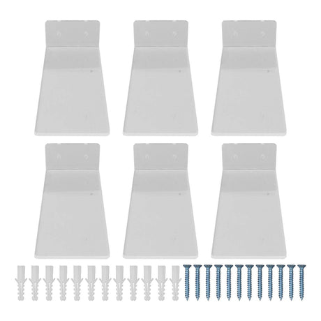 6Pcs Floating Shoes Rack Basketball Shoes Football Shoes Display Rack Wall Acrylic Transparent Sneakers Shelf