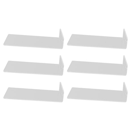 6Pcs Floating Shoes Rack Basketball Shoes Football Shoes Display Rack Wall Acrylic Transparent Sneakers Shelf