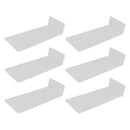 6Pcs Floating Shoes Rack Basketball Shoes Football Shoes Display Rack Wall Acrylic Transparent Sneakers Shelf