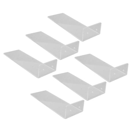6Pcs Floating Shoes Rack Basketball Shoes Football Shoes Display Rack Wall Acrylic Transparent Sneakers Shelf