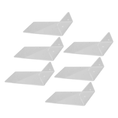 6Pcs Floating Shoes Rack Basketball Shoes Football Shoes Display Rack Wall Acrylic Transparent Sneakers Shelf