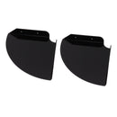 2pcs Wall Mount Floating Corner Shelves Quarter Round Hanging Corner Shelves for Bedrooms Living Rooms Shower Room Black