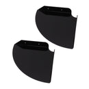 2pcs Wall Mount Floating Corner Shelves Quarter Round Hanging Corner Shelves for Bedrooms Living Rooms Shower Room Black