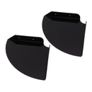 2pcs Wall Mount Floating Corner Shelves Quarter Round Hanging Corner Shelves for Bedrooms Living Rooms Shower Room Black