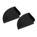 2pcs Wall Mount Floating Corner Shelves Quarter Round Hanging Corner Shelves for Bedrooms Living Rooms Shower Room Black