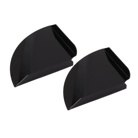 2pcs Wall Mount Floating Corner Shelves Quarter Round Hanging Corner Shelves for Bedrooms Living Rooms Shower Room Black