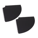 2pcs Wall Mount Floating Corner Shelves Quarter Round Hanging Corner Shelves for Bedrooms Living Rooms Shower Room Black