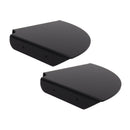 2pcs Wall Mount Floating Corner Shelves Quarter Round Hanging Corner Shelves for Bedrooms Living Rooms Shower Room Black