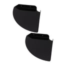 2pcs Wall Mount Floating Corner Shelves Quarter Round Hanging Corner Shelves for Bedrooms Living Rooms Shower Room Black