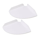 2pcs Wall Mount Floating Corner Shelves Quarter Round Hanging Corner Shelves for Bedrooms Living Rooms Shower Room White