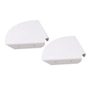 2pcs Wall Mount Floating Corner Shelves Quarter Round Hanging Corner Shelves for Bedrooms Living Rooms Shower Room White
