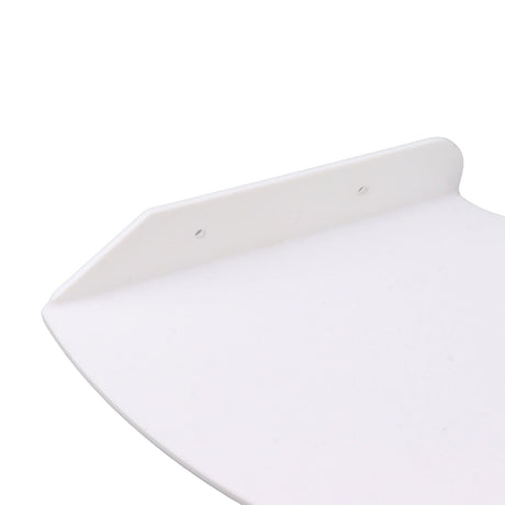 2pcs Wall Mount Floating Corner Shelves Quarter Round Hanging Corner Shelves for Bedrooms Living Rooms Shower Room White