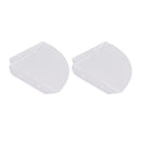 2pcs Wall Mount Floating Corner Shelves Quarter Round Hanging Corner Shelves for Bedrooms Living Rooms Shower Room Transparent