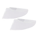2pcs Wall Mount Floating Corner Shelves Quarter Round Hanging Corner Shelves for Bedrooms Living Rooms Shower Room Transparent
