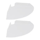 2pcs Wall Mount Floating Corner Shelves Quarter Round Hanging Corner Shelves for Bedrooms Living Rooms Shower Room Transparent