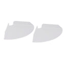 2pcs Wall Mount Floating Corner Shelves Quarter Round Hanging Corner Shelves for Bedrooms Living Rooms Shower Room Transparent