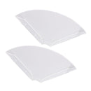 2pcs Wall Mount Floating Corner Shelves Quarter Round Hanging Corner Shelves for Bedrooms Living Rooms Shower Room Transparent