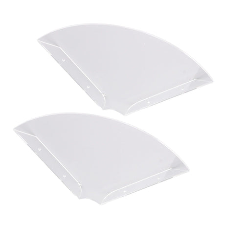2pcs Wall Mount Floating Corner Shelves Quarter Round Hanging Corner Shelves for Bedrooms Living Rooms Shower Room Transparent