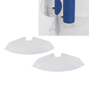 2pcs Wall Mount Floating Corner Shelves Quarter Round Hanging Corner Shelves for Bedrooms Living Rooms Shower Room Transparent