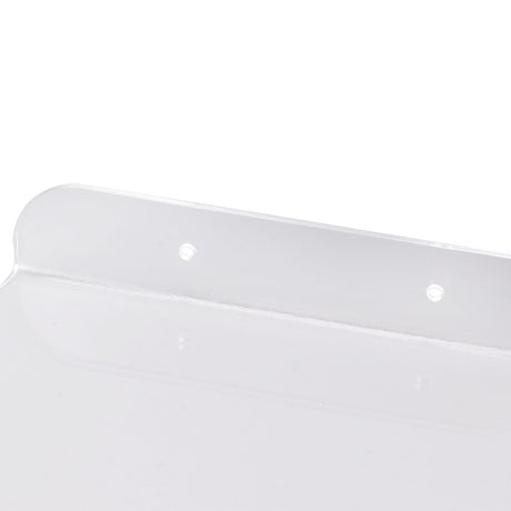 2pcs Wall Mount Floating Corner Shelves Quarter Round Hanging Corner Shelves for Bedrooms Living Rooms Shower Room Transparent
