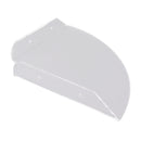 2pcs Wall Mount Floating Corner Shelves Quarter Round Hanging Corner Shelves for Bedrooms Living Rooms Shower Room Transparent