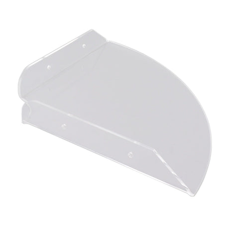2pcs Wall Mount Floating Corner Shelves Quarter Round Hanging Corner Shelves for Bedrooms Living Rooms Shower Room Transparent