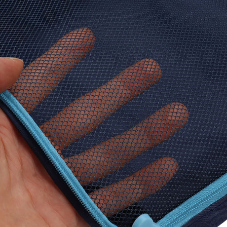 7 Pcs Luggage Packing Bags Polyester Waterproof Luggage Packing Cubes for Business Trip Travel Navy Blue